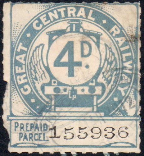 Great Central Railway Parcel Post Locomotive 1st Issue 4d